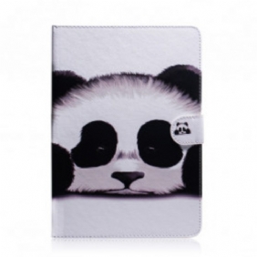 Leren Hoesje voor Samsung Galaxy Tab A7 (2020) Panda Hoofd