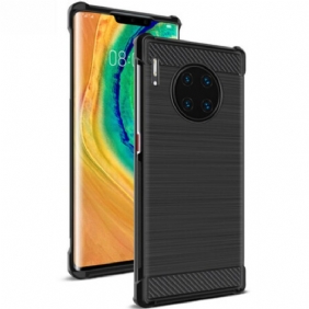 Hoesje voor Huawei Mate 30 Pro Imak Vega-serie Geborstelde Koolstofvezel