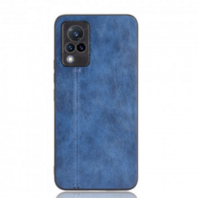 Hoesje voor Vivo V21 5G Couture-leereffect