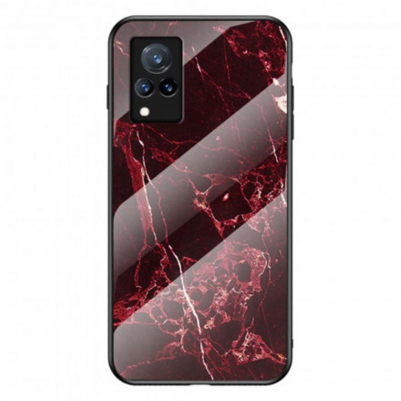 Hoesje voor Vivo V21 5G Premium Kleuren Gehard Glas