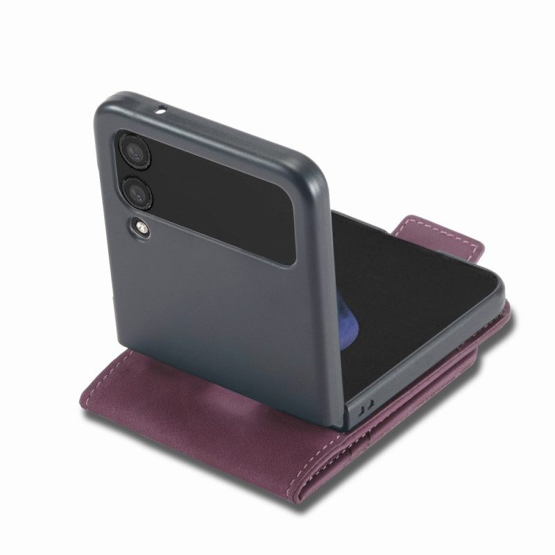 Folio-hoesje voor Samsung Galaxy Z Flip 4 Flip Case Forwenw Ledereffect