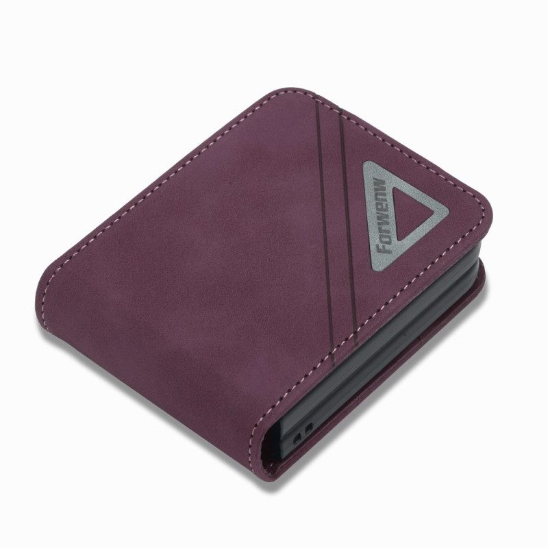 Folio-hoesje voor Samsung Galaxy Z Flip 4 Flip Case Forwenw Ledereffect