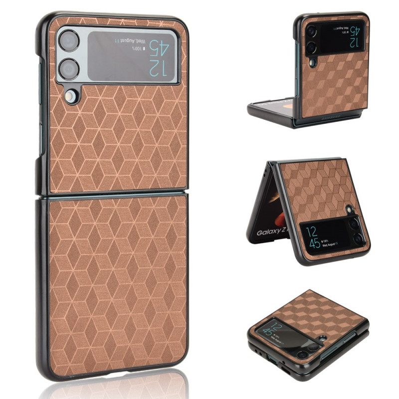 Hoesje voor Samsung Galaxy Z Flip 4 Folio-hoesje 3d-effect