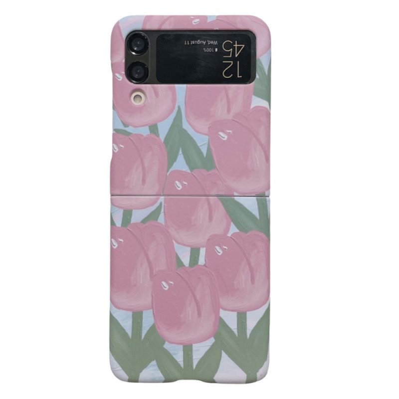 Hoesje voor Samsung Galaxy Z Flip 4 Folio-hoesje Bloemen