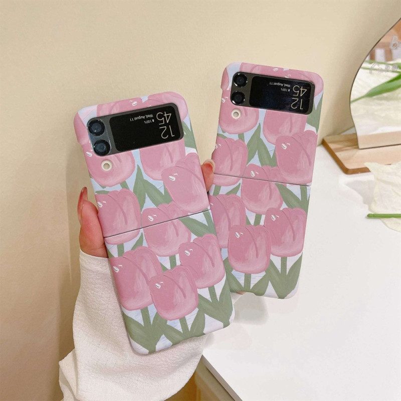 Hoesje voor Samsung Galaxy Z Flip 4 Folio-hoesje Bloemen