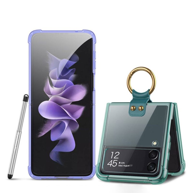 Hoesje voor Samsung Galaxy Z Flip 4 Folio-hoesje Getint Met Gkk Stylus