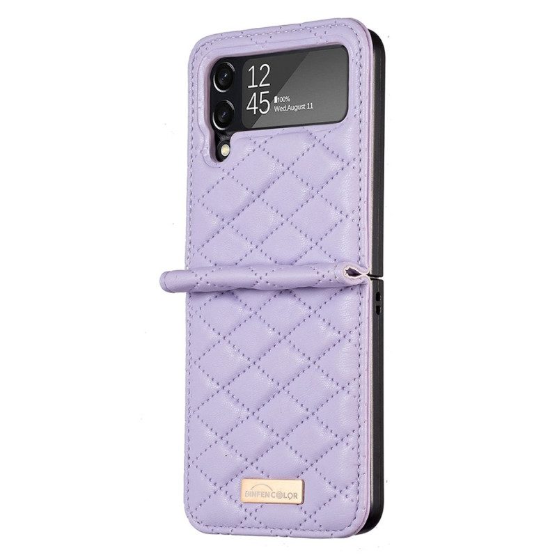 Hoesje voor Samsung Galaxy Z Flip 4 Folio-hoesje Gewatteerde Binfen-kleur