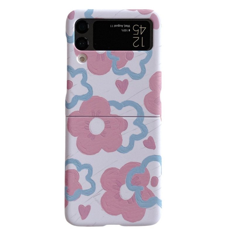 Hoesje voor Samsung Galaxy Z Flip 4 Folio-hoesje Mooie Bloemen