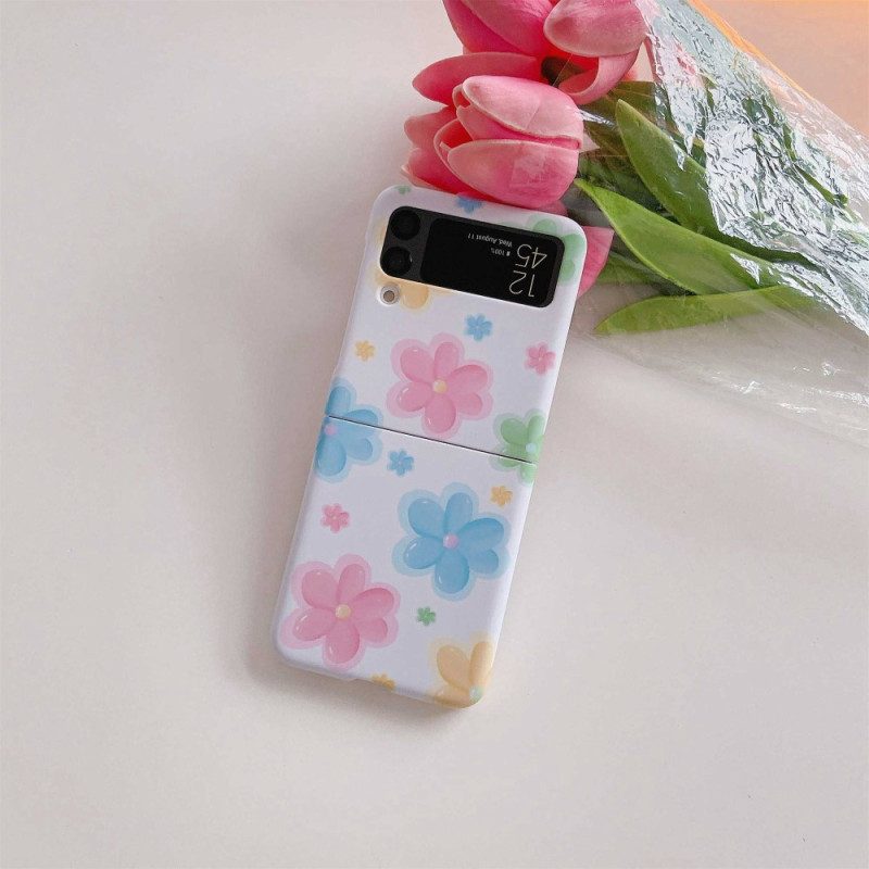 Hoesje voor Samsung Galaxy Z Flip 4 Folio-hoesje Mooie Bloemen