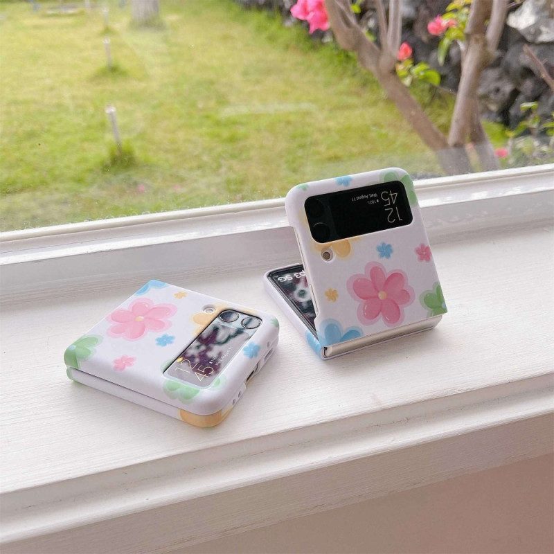 Hoesje voor Samsung Galaxy Z Flip 4 Folio-hoesje Mooie Bloemen