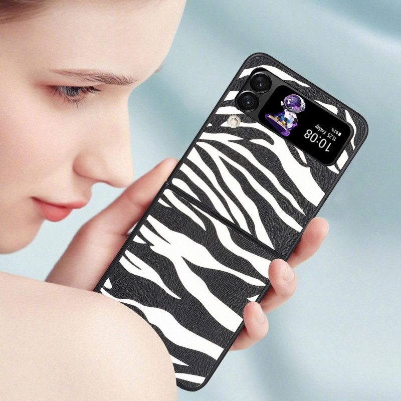 Hoesje voor Samsung Galaxy Z Flip 4 Folio-hoesje Zebra