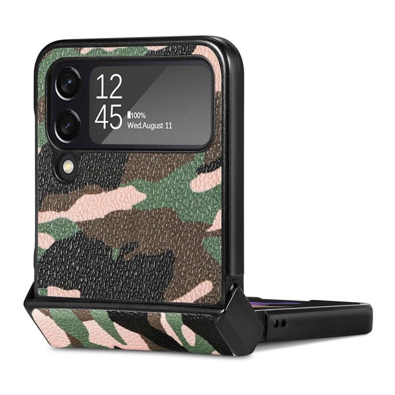 Telefoonhoesje voor Samsung Galaxy Z Flip 4 Folio-hoesje Militaire Camouflage