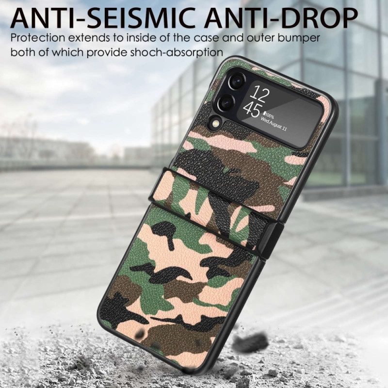 Telefoonhoesje voor Samsung Galaxy Z Flip 4 Folio-hoesje Militaire Camouflage