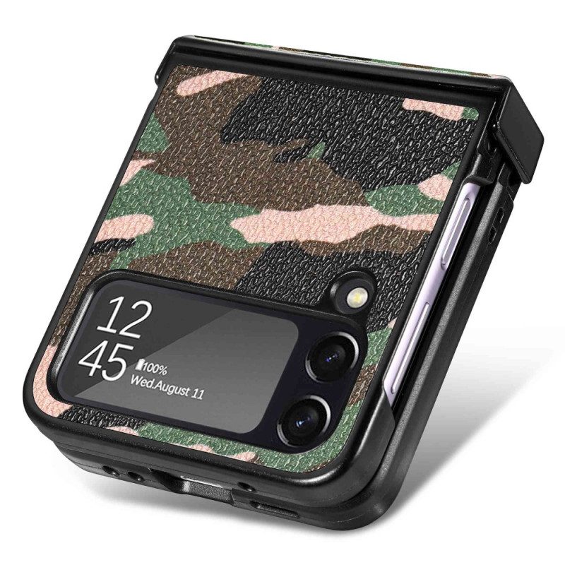 Telefoonhoesje voor Samsung Galaxy Z Flip 4 Folio-hoesje Militaire Camouflage