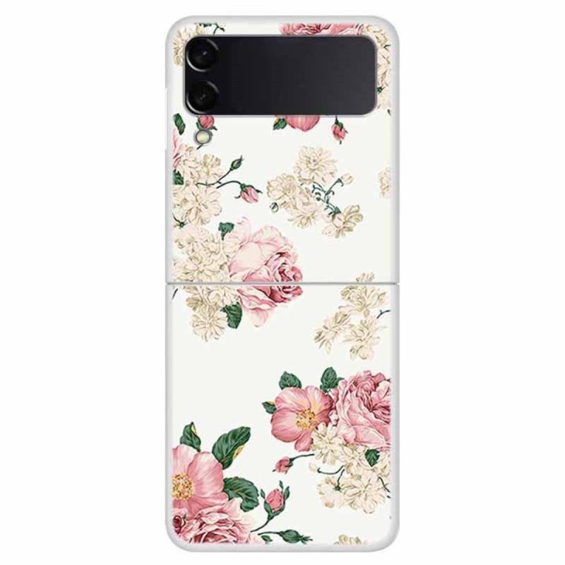 Telefoonhoesje voor Samsung Galaxy Z Flip 4 Folio-hoesje Vrijheid Bloemen