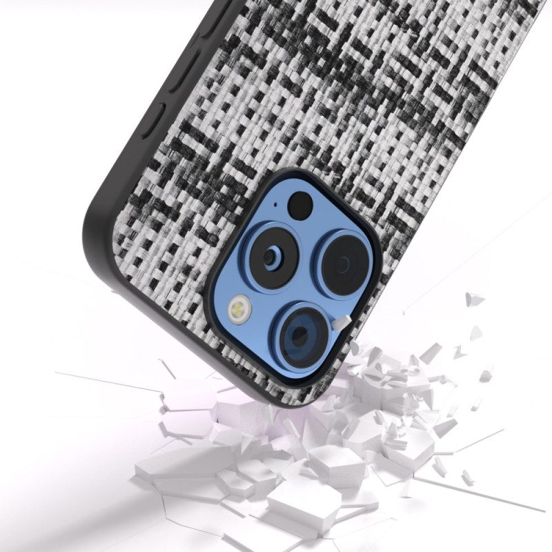 Case Hoesje iPhone 16 Pro Max Telefoonhoesje Geruite Structuur