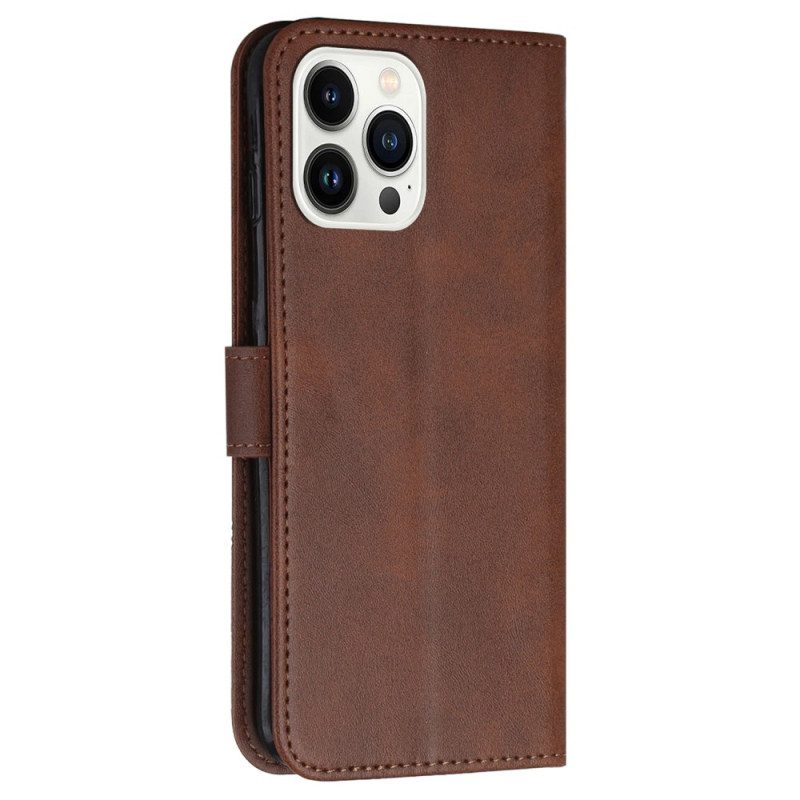 Flip Case Leren iPhone 16 Pro Max Handel In Lanière