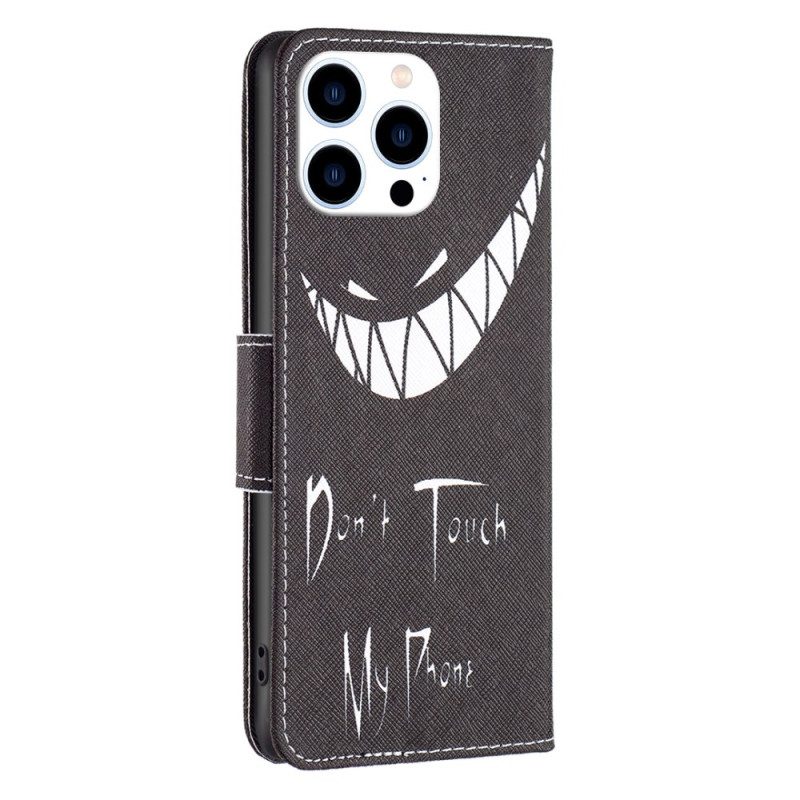 Flip Case Leren iPhone 16 Pro Max Slechte Telefoon