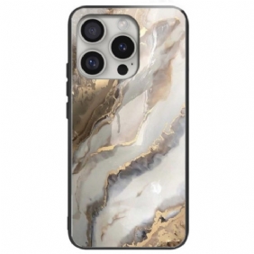 Hoesje iPhone 16 Pro Max Alchemistisch Marmer Gehard Glas