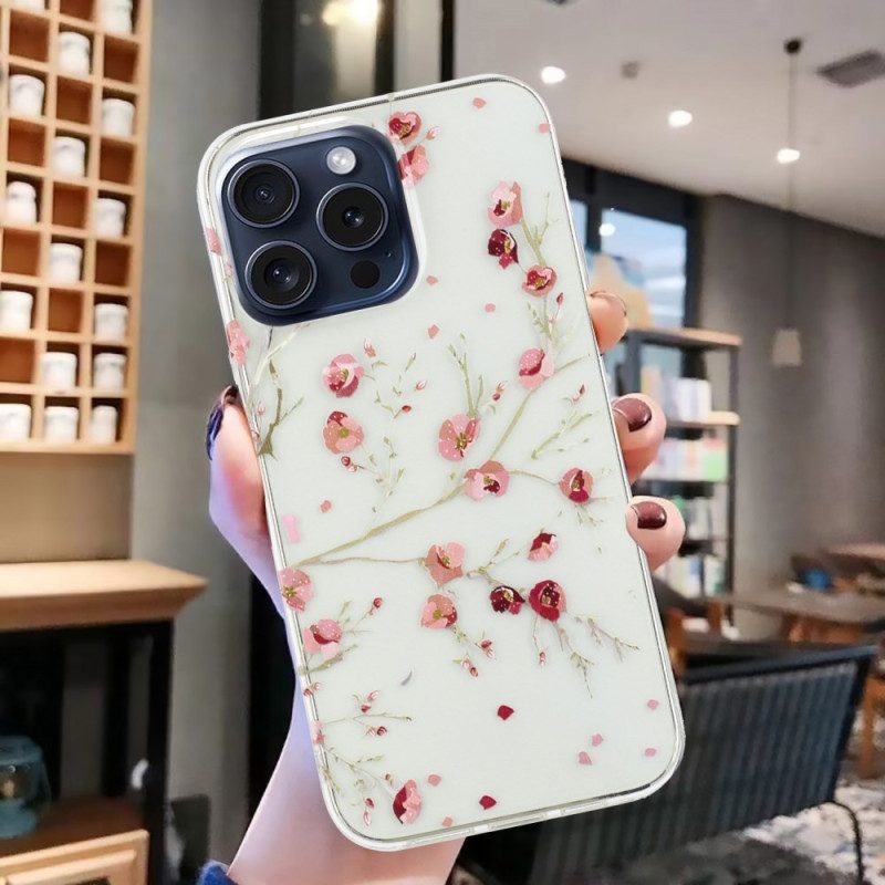 Hoesje iPhone 16 Pro Max Bloemen Bescherming Hoesje