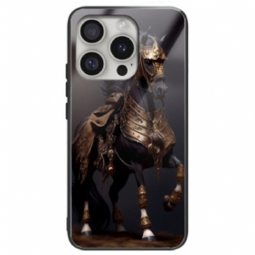 Hoesje iPhone 16 Pro Max Gemaskerd Paard Van Gehard Glas