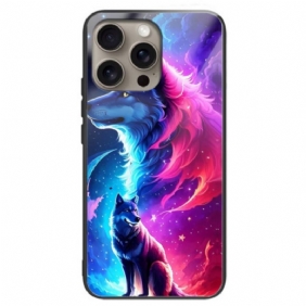 Hoesje iPhone 16 Pro Max Sterrenwolf Van Gehard Glas Bescherming Hoesje