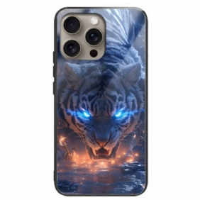 Hoesje iPhone 16 Pro Max Tijger Gehard Glas