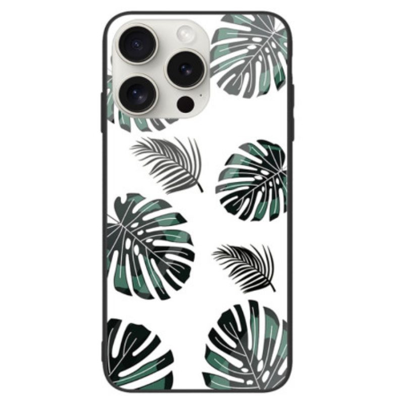 Hoesje Voor iPhone 16 Pro Max Gehard Glasplaten