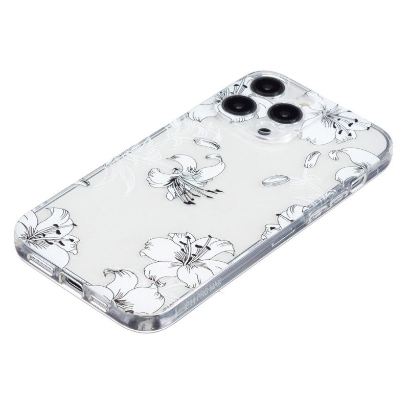 Hoesje Voor iPhone 16 Pro Max Witte Bloemen