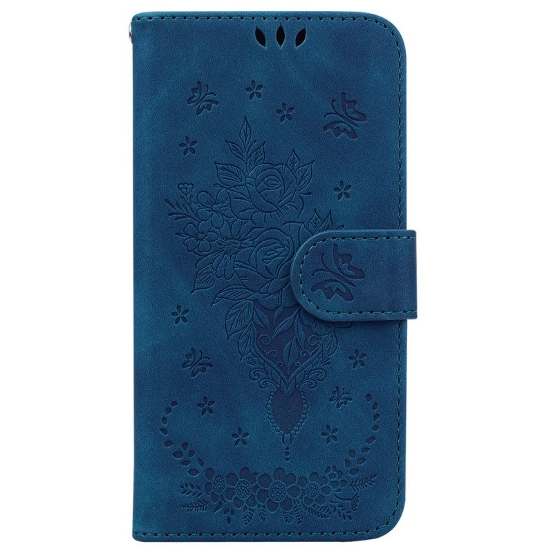 Leren Hoesje iPhone 16 Pro Max Floralie