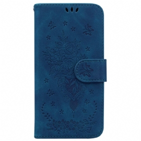 Leren Hoesje iPhone 16 Pro Max Floralie