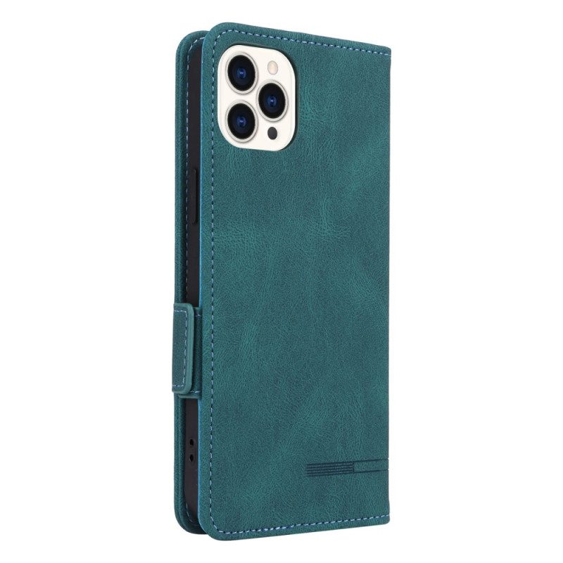 Leren Hoesje Voor iPhone 16 Pro Max Retro-ontwerp