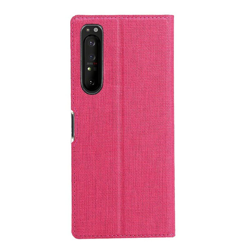 Bescherming Hoesje voor Sony Xperia 1 II Folio-hoesje Getextureerde Vili Dmx