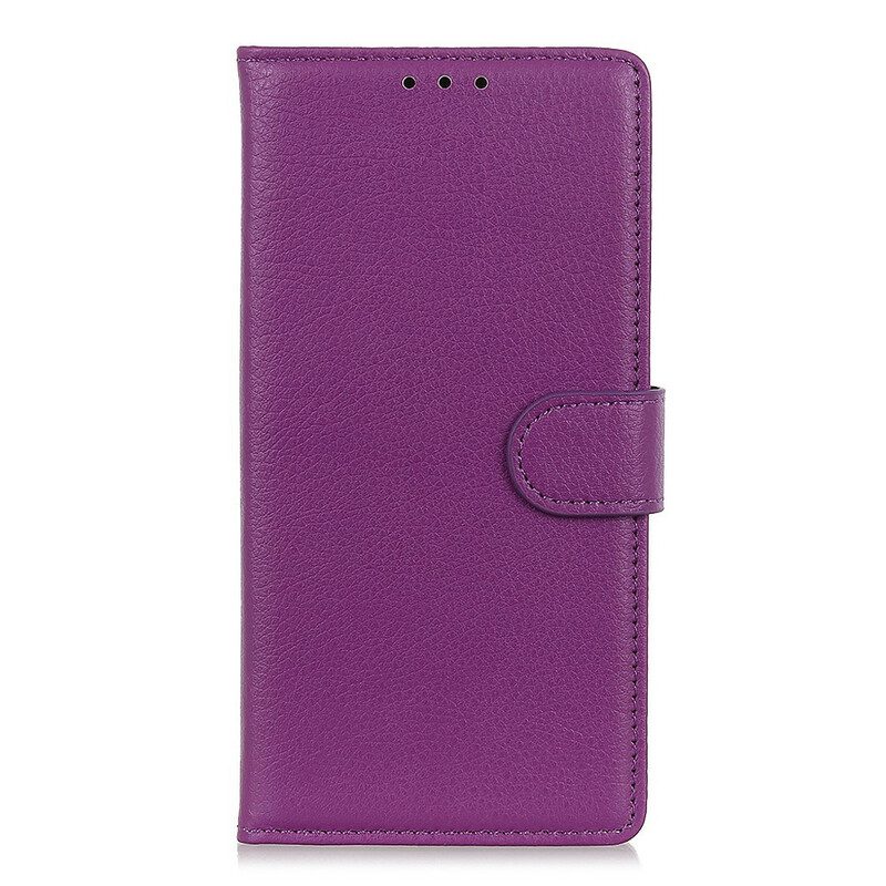 Folio-hoesje voor Sony Xperia 1 II Lychee Kunstleer