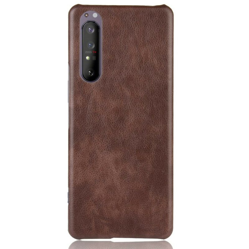 Hoesje voor Sony Xperia 1 II Litchi-leereffect