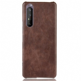 Hoesje voor Sony Xperia 1 II Litchi-leereffect