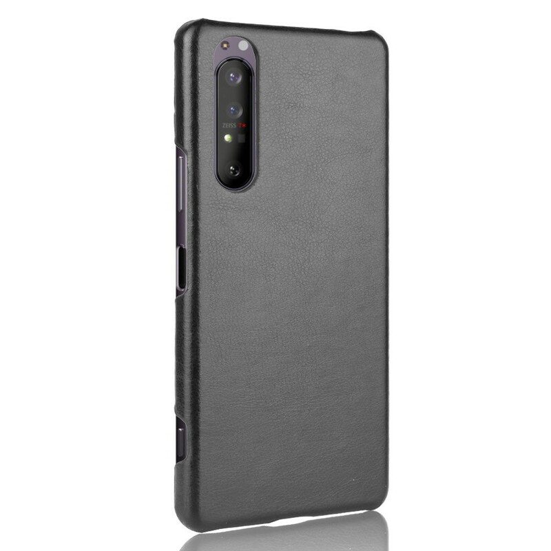 Hoesje voor Sony Xperia 1 II Litchi-leereffect