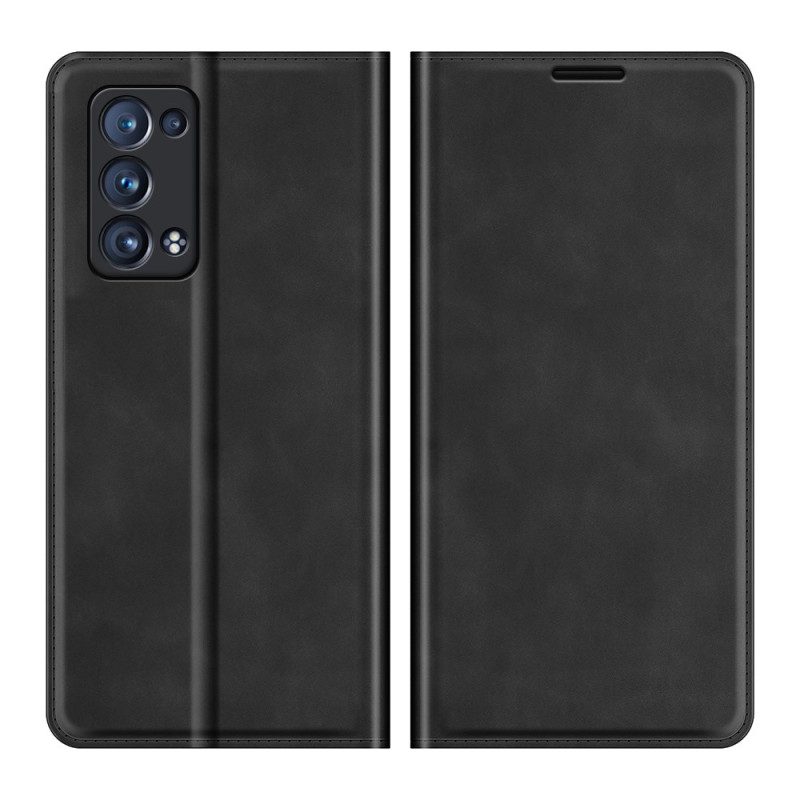 Bescherming Hoesje voor Oppo Reno 6 Pro 5G Folio-hoesje Huid-touch Zachtheid