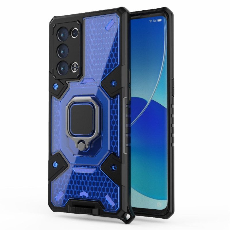 Hoesje voor Oppo Reno 6 Pro 5G Flexibel Met Ring