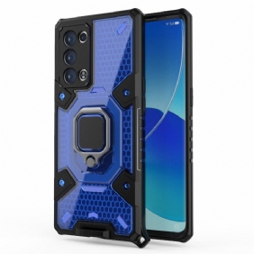 Hoesje voor Oppo Reno 6 Pro 5G Flexibel Met Ring