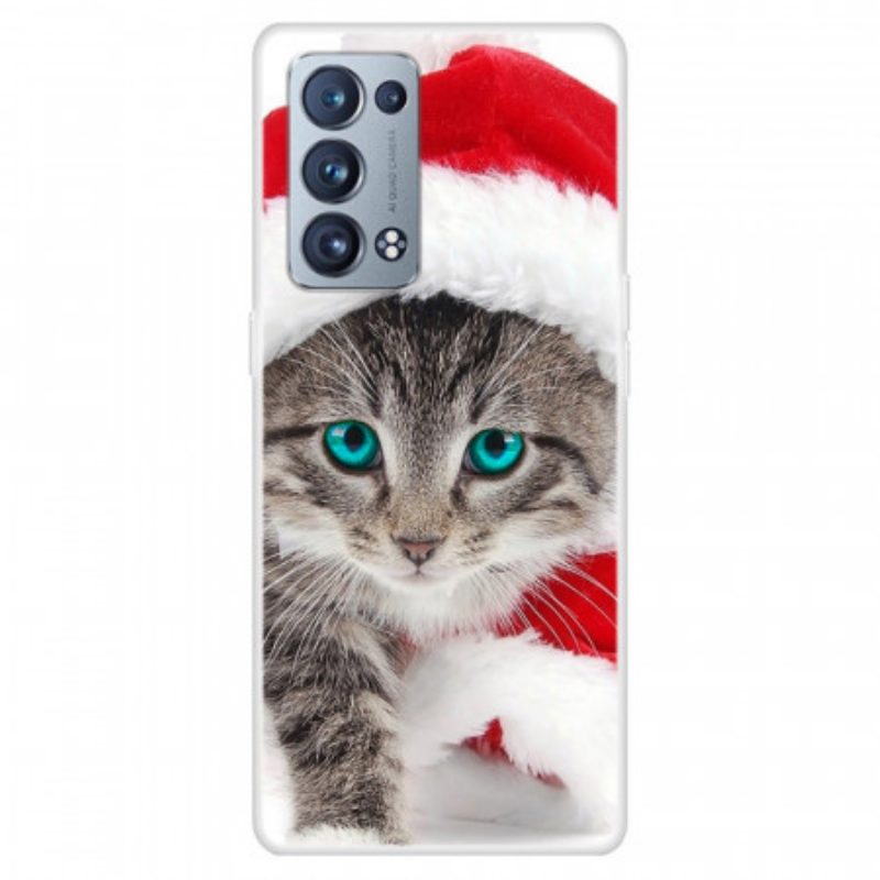 Hoesje voor Oppo Reno 6 Pro 5G Kerst Katje