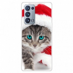 Hoesje voor Oppo Reno 6 Pro 5G Kerst Katje