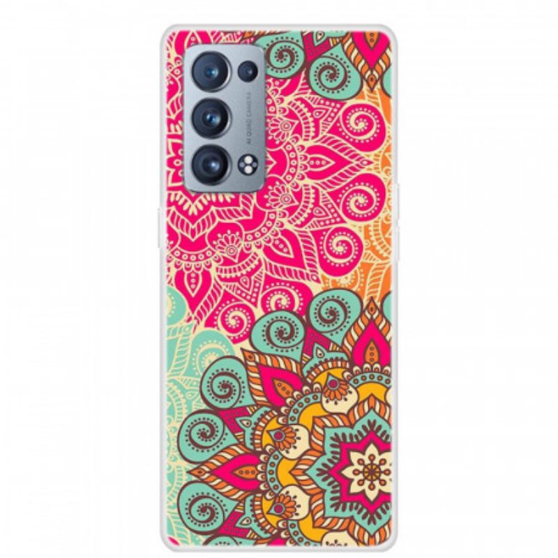 Hoesje voor Oppo Reno 6 Pro 5G Neon-mandala