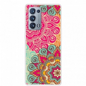 Hoesje voor Oppo Reno 6 Pro 5G Neon-mandala