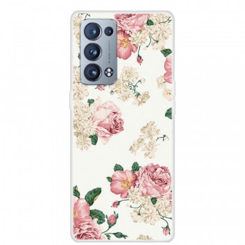 Hoesje voor Oppo Reno 6 Pro 5G Retro Rozen