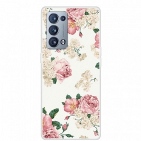 Hoesje voor Oppo Reno 6 Pro 5G Retro Rozen