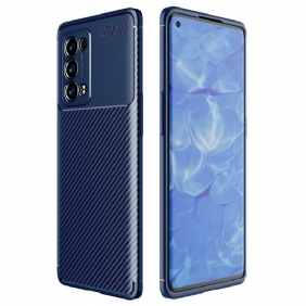 Hoesje voor Oppo Reno 6 Pro 5G Slang Van Koolstofvezel