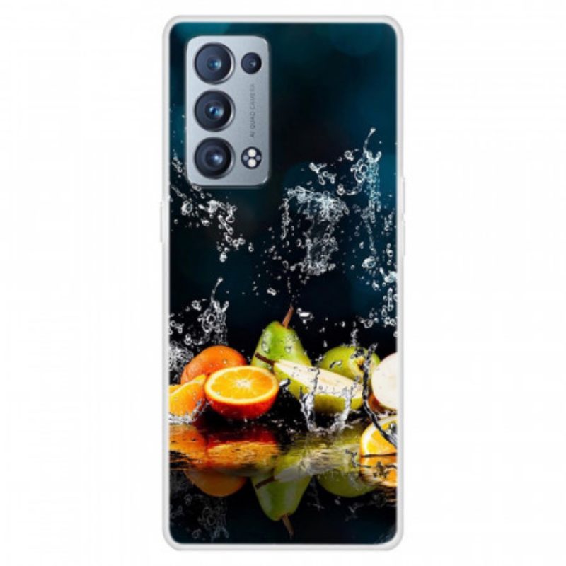 Hoesje voor Oppo Reno 6 Pro 5G Trompe L'oeil Fruit En Water