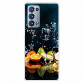 Hoesje voor Oppo Reno 6 Pro 5G Trompe L'oeil Fruit En Water