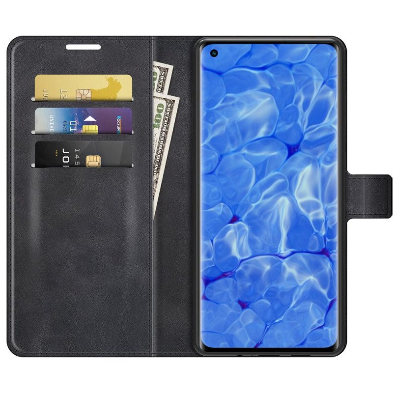 Leren Hoesje voor Oppo Reno 6 Pro 5G Huid-touch Zachtheid